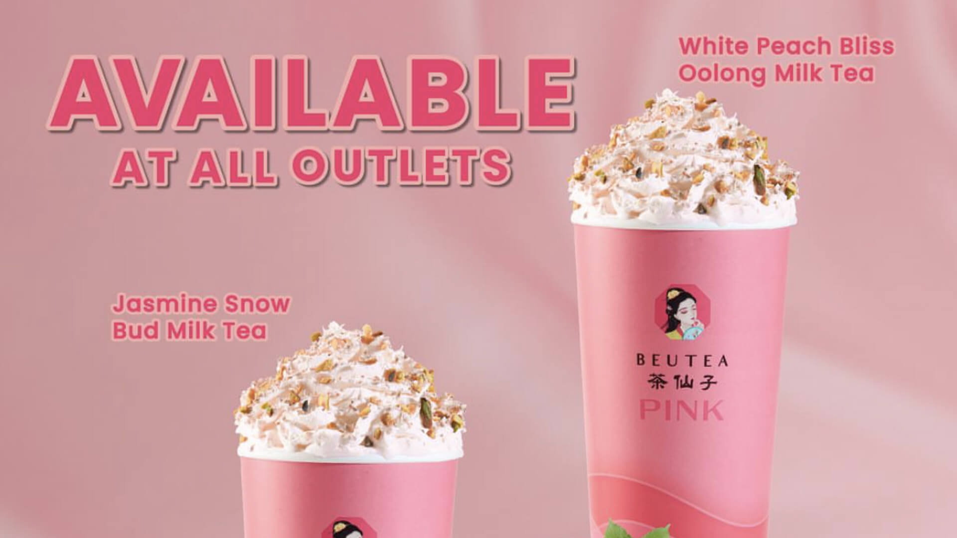 1 March 2024 — Jasmine Snow Bud Milk Tea & White Peach Bliss Oolong Milk Tea